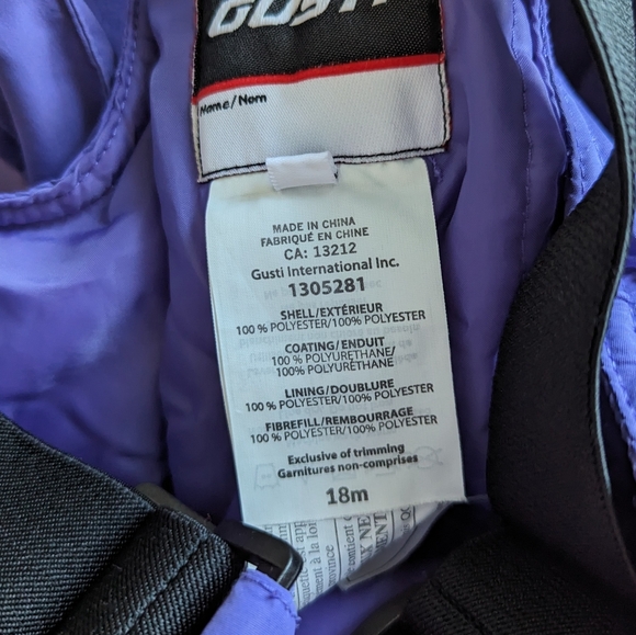 Gusti kids snowsuit 18 months snow jacket winter pants set - Picture 8 of 11